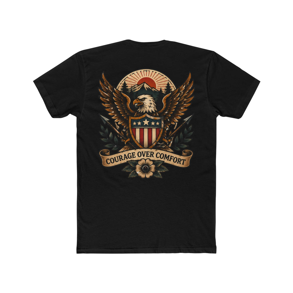 Courage Over Comfort Eagle Crest Tee