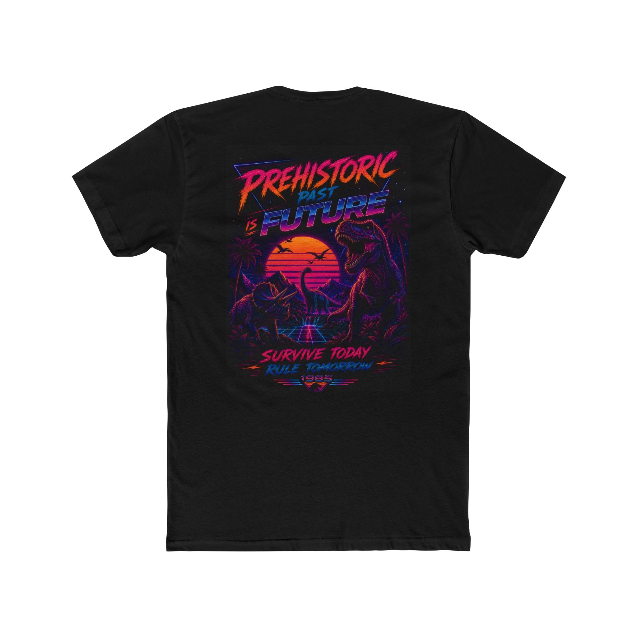 Prehistoric Past Is Future Retro Dino Tee