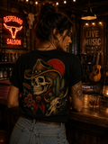 Ride Free Western Skull Tattoo Tee