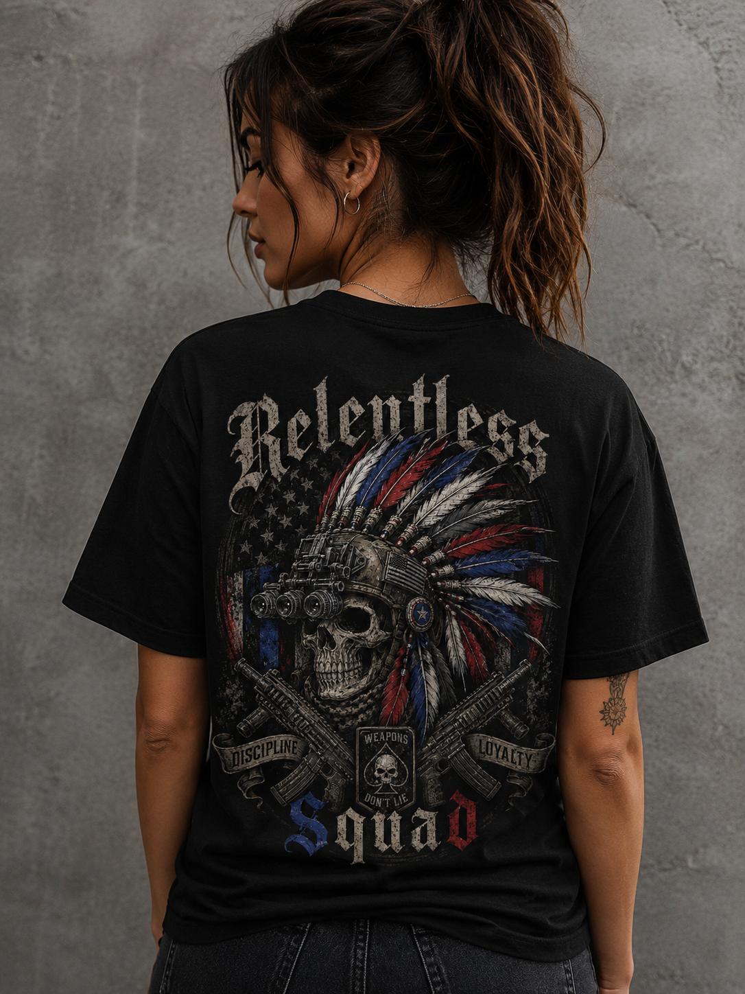 Relentless Squad — Weapons Don't Lie Tee