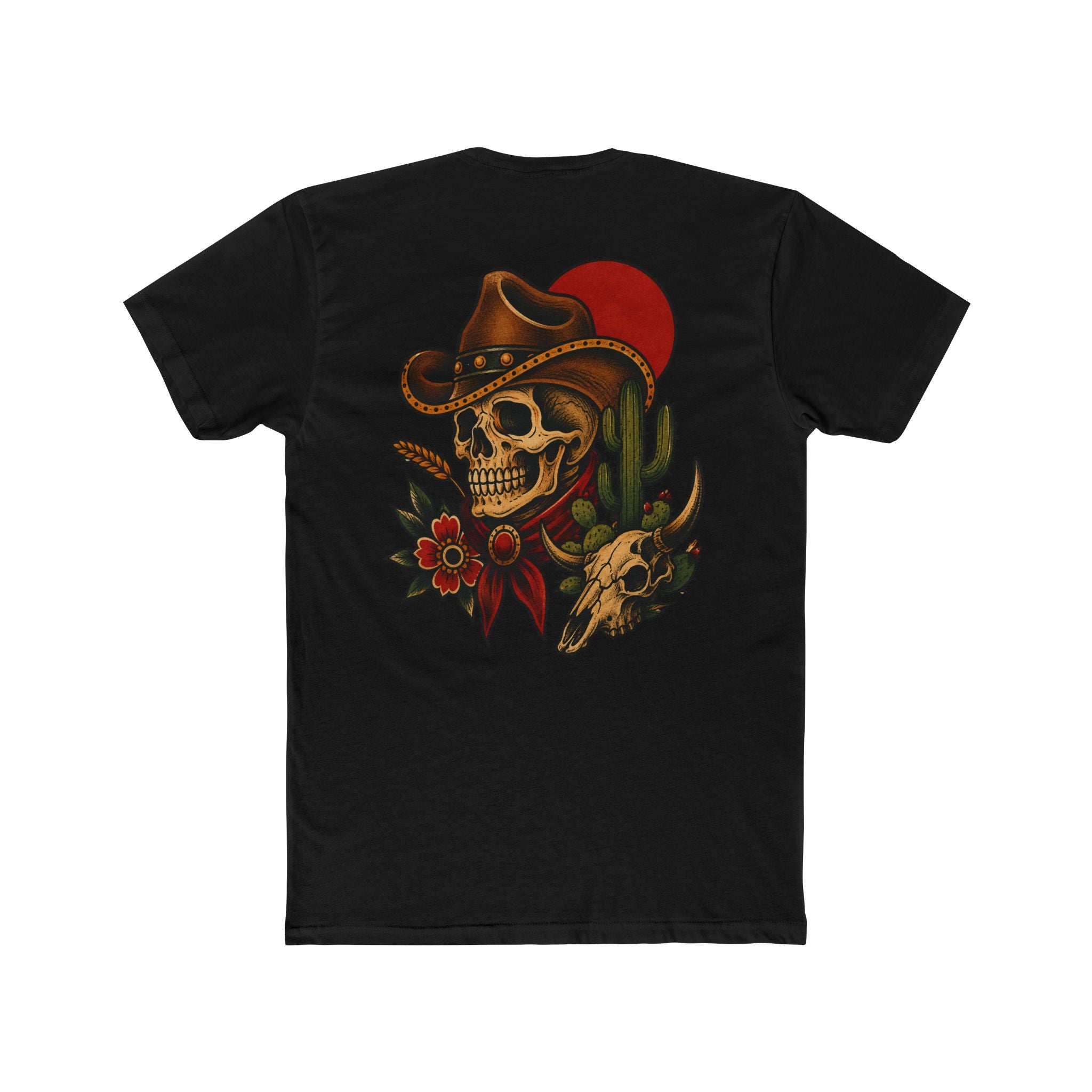 Ride Free Western Skull Tattoo Tee