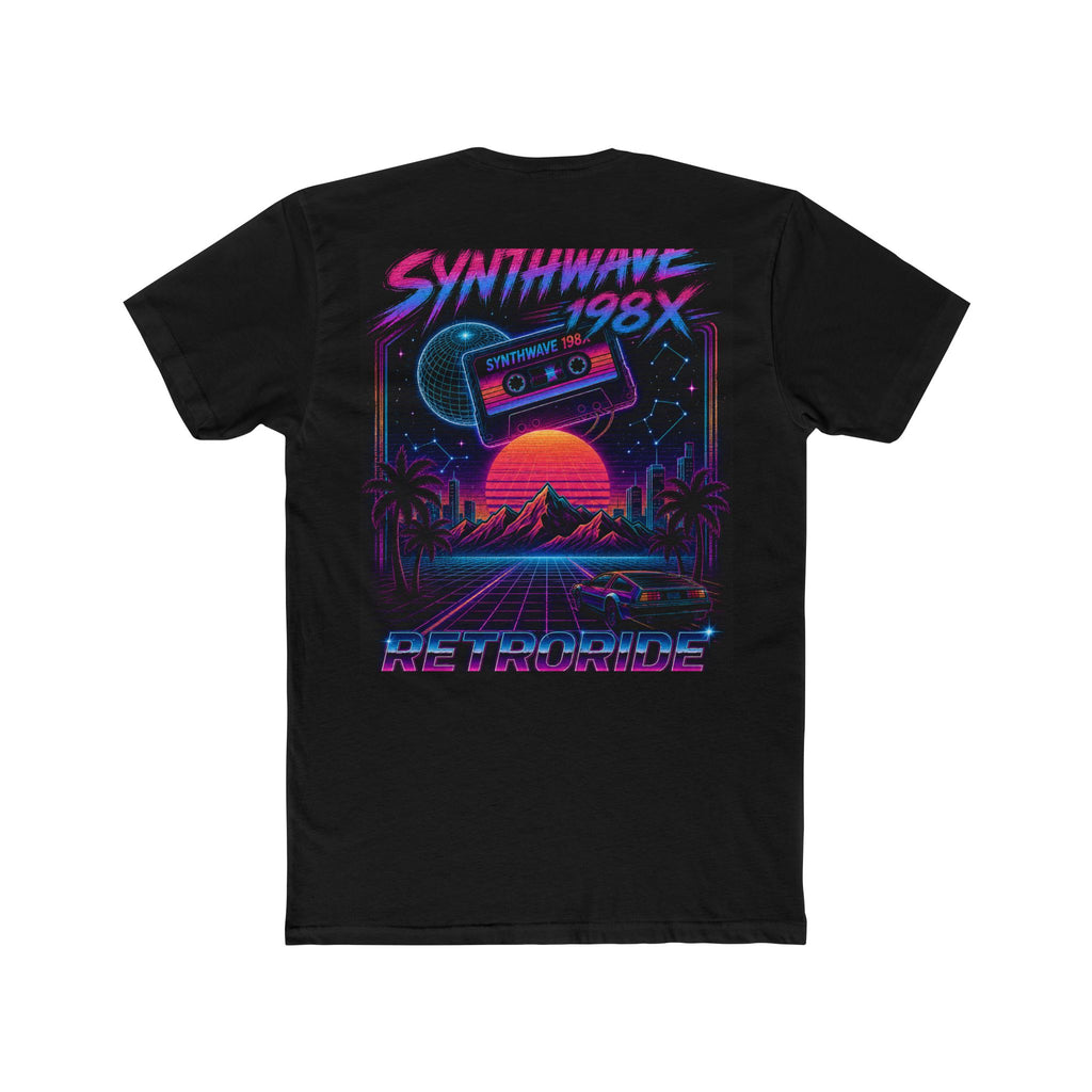Synthwave 198X Retroride Neon Nights Tee